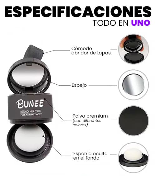 Fibra Capilar Correctora Bunee® | El secreto de muchos para un look más joven