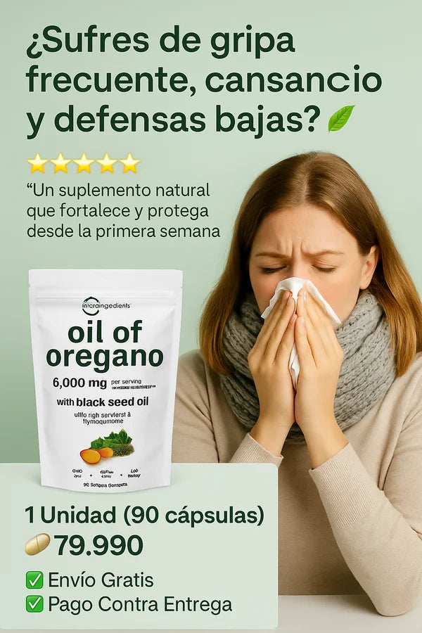 Aceite de Orégano | El suplemento más poderoso para defender tu cuerpo cada día