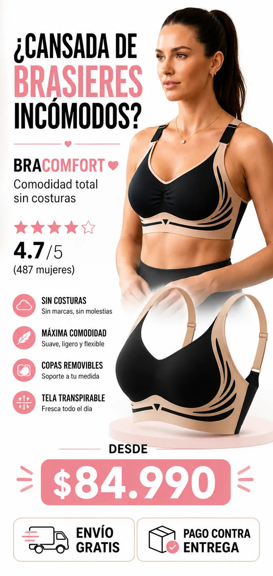 BraComfort™ | Sujetador con Push Up Inteligente