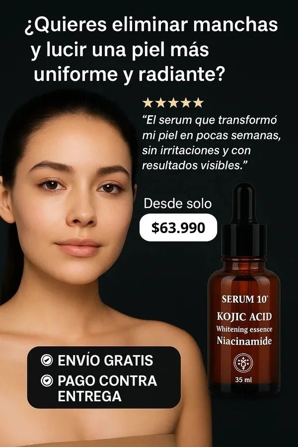 SERUM ÁCIDO KÓJICO Y NICACINAMIDA® | Ilumina tu piel y recupera tu confianza