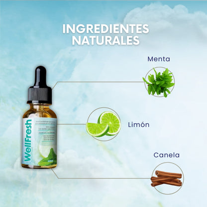 WELLFRESH™ | Elimina el mal aliento desde la raíz🌿 2x1 Compra 1 y lleva otro GRATIS🔥