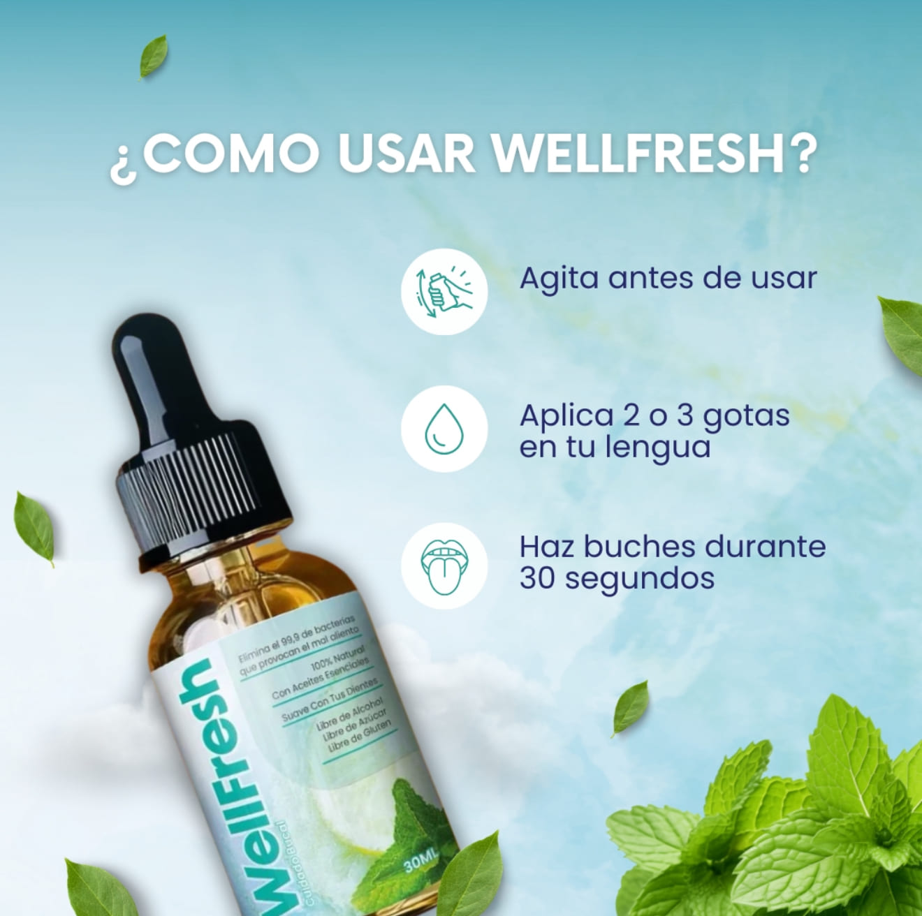 WELLFRESH™ | Elimina el mal aliento desde la raíz🌿 2x1 Compra 1 y lleva otro GRATIS🔥