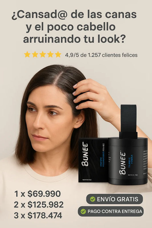 Fibra Capilar Correctora Bunee® | El secreto de muchos para un look más joven