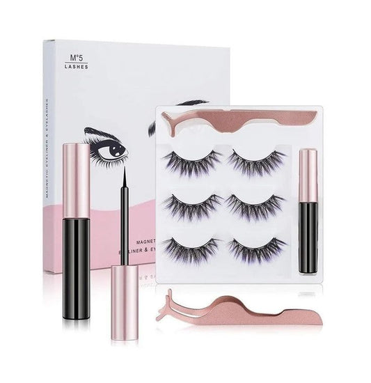 GlamMag® Pestañas Magnéticas + delineador GRATIS🤩