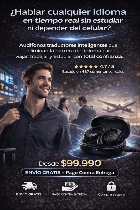Audífonos Traductores Inteligentes en Tiempo Real🌍🎧