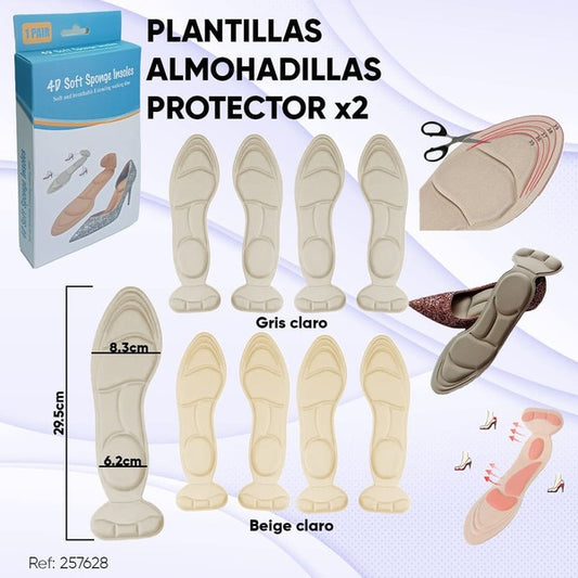 PLANTILLAS CON PROTECTOR DE TALON