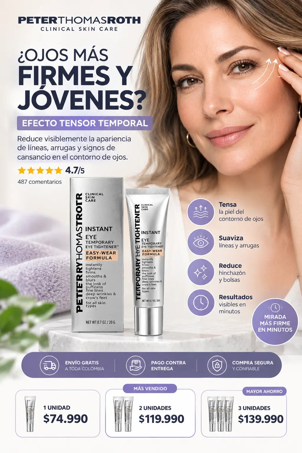 Peter Thomas Roth® Crema Reafirmante Tensora