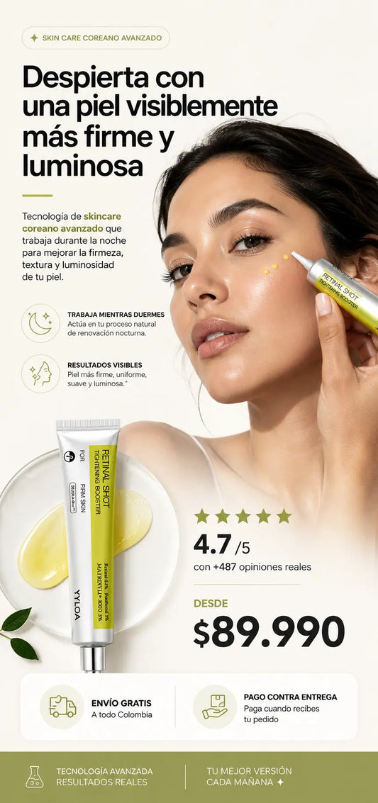 Retinal Shot™ — Booster Facial de Skincare Coreano Avanzado